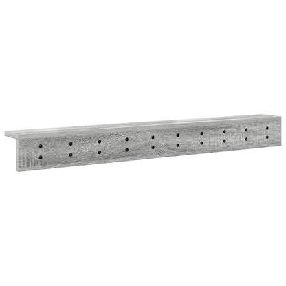 Wandgemonteerde Kapstok Grijs Sonoma 100 X 10,5 X 10,5 Cm