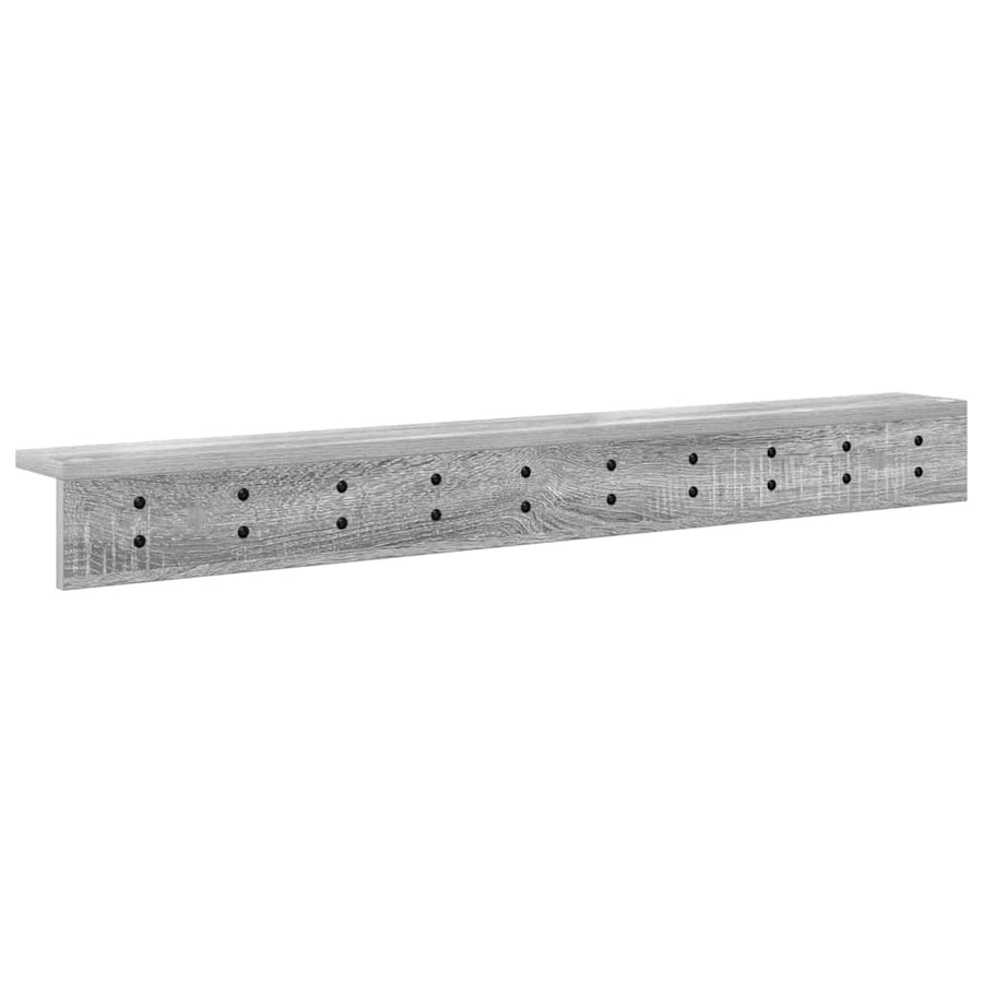 Wandgemonteerde Kapstok Grijs Sonoma 100 X 10,5 X 10,5 Cm