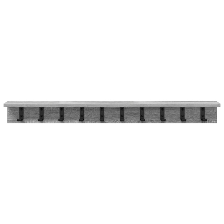 Wandgemonteerde Kapstok Grijs Sonoma 100 X 10,5 X 10,5 Cm