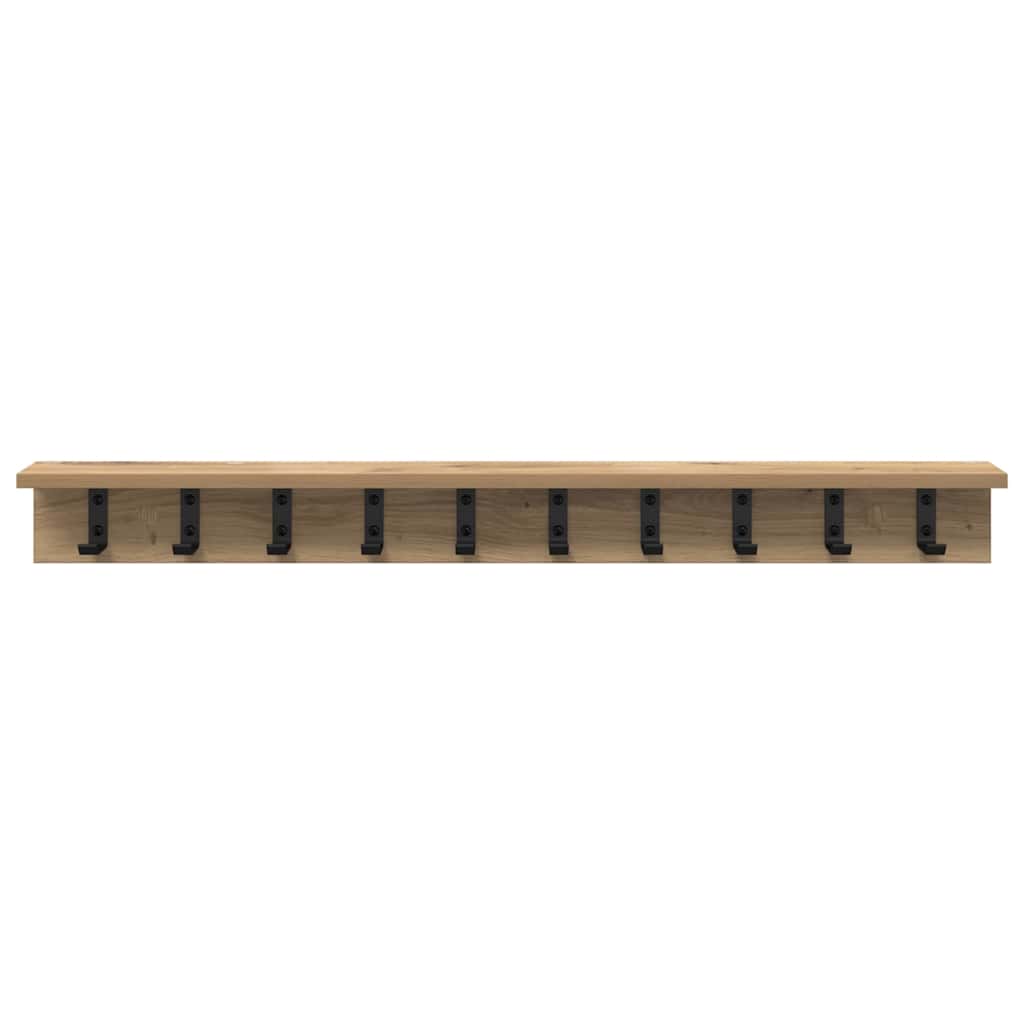 Wandgemonteerde Kapstok Met Plank 100 x 10.5 x 10.5 cm
