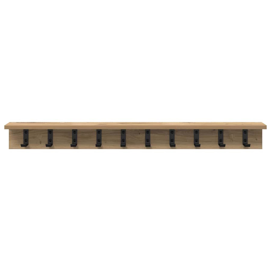 Wandgemonteerde Kapstok Met Plank 100 x 10.5 x 10.5 cm