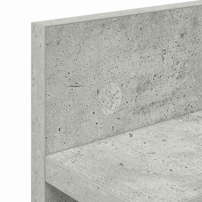 Wandgemonteerde kapstok met plank Betongrijs 40 x 10.5 x 18 cm