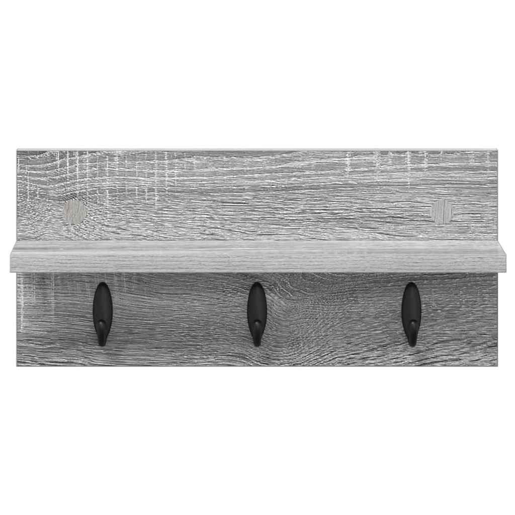 Wandgemonteerde kapstok Grijs sonoma 40 x 10.5 x 18 cm