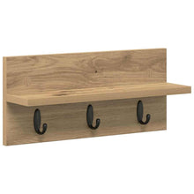 Wandgemonteerde kapstok Muurmontage Artisan Eiken Bewerkt hout