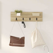 Wandkapstok 60x10.5x18 cm Sonoma eiken