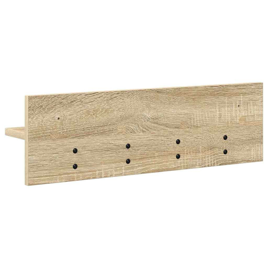Wandgemonteerde kapstok Sonoma eiken 60 x 10.5 x 18 cm