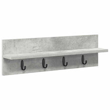 Wandgemonteerde Kapstok Beton Grijs 60 x 10,5 x 18 cm