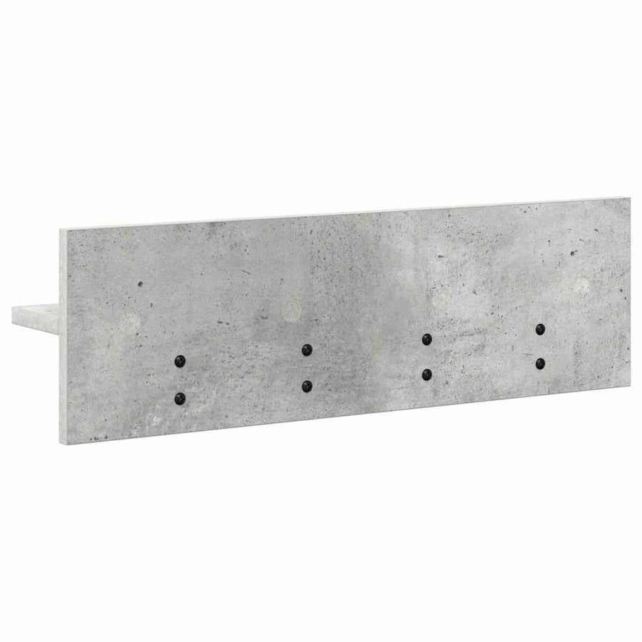 Wandgemonteerde Kapstok Beton Grijs 60 x 10,5 x 18 cm
