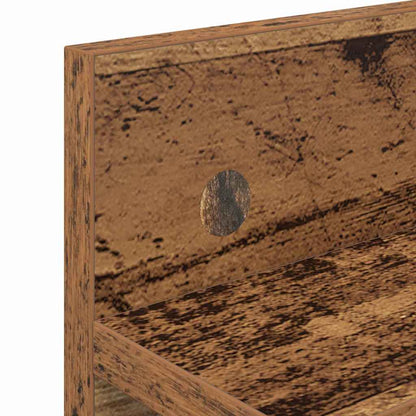 Wandgemonteerde Kapstok Oudhout Bewerkt Hout 60 x 10,5 x 18 cm