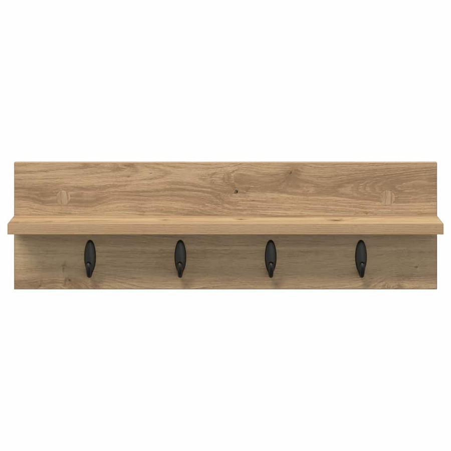 Wandgemonteerde Kapstok Artisan Eiken 60 X 10,5 X 18 Cm