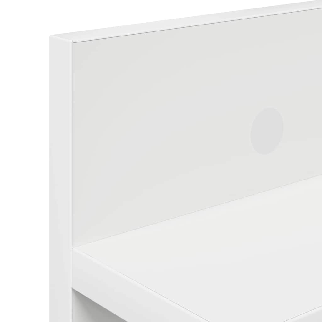 Wandgemonteerde kapstok Wit 80 x 10.5 x 18 cm Bewerkt hout