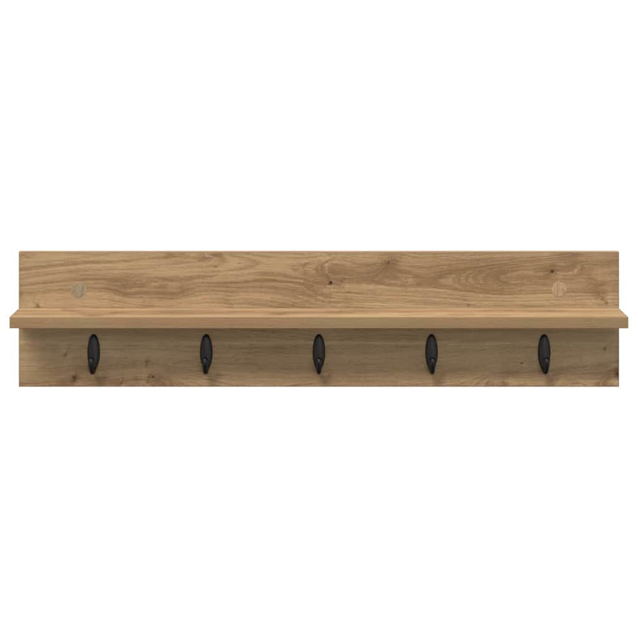 Wandgemonteerde Kapstok Artisan Eiken 80 x 10,5 x 18 cm