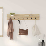 Wandkapstok 100x10,5x18 cm hout met 5 haken