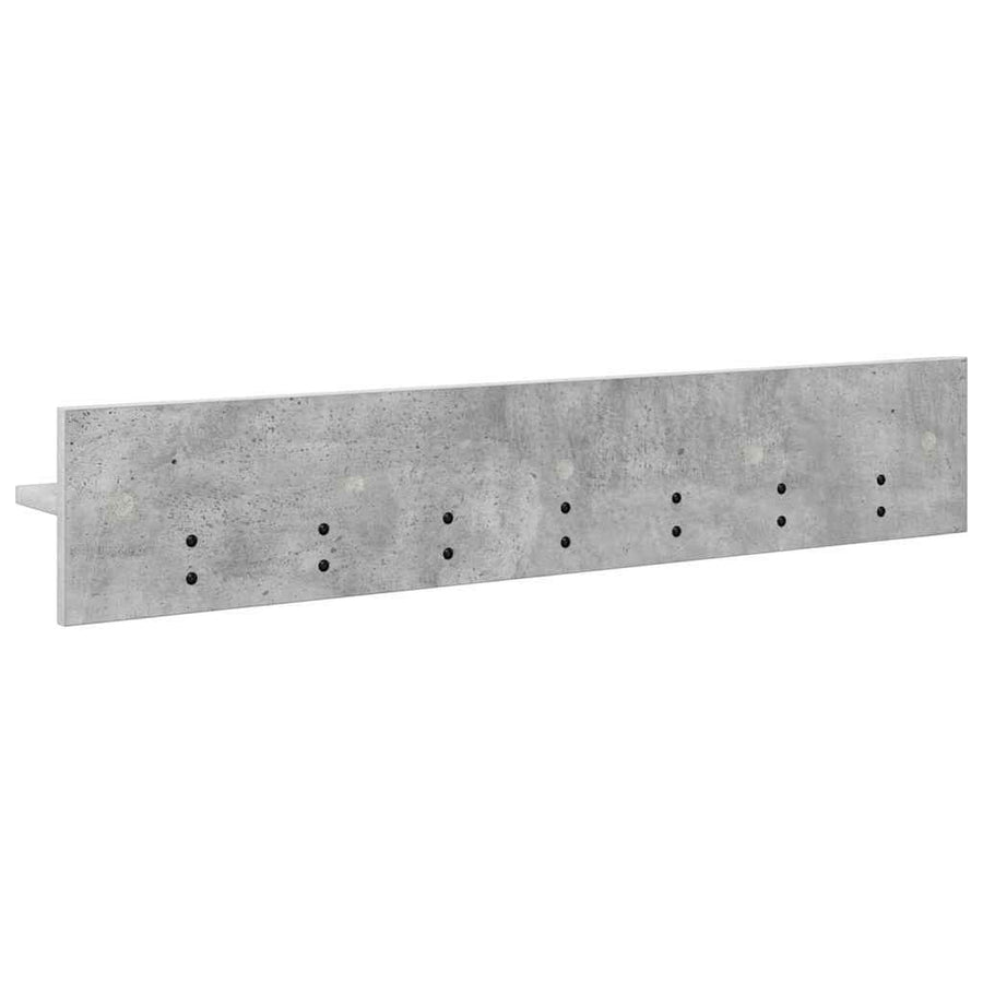 Wandgemonteerde Kapstok Beton Grijs 100 x 10,5 x 18 cm