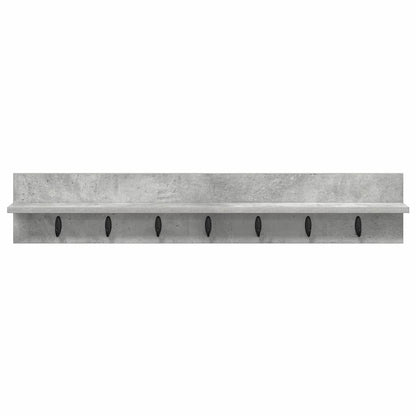 Wandgemonteerde Kapstok Beton Grijs 100 x 10,5 x 18 cm