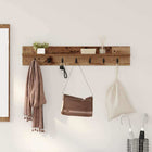 Wandkapstok met plank 100x10.5x18 cm bruin