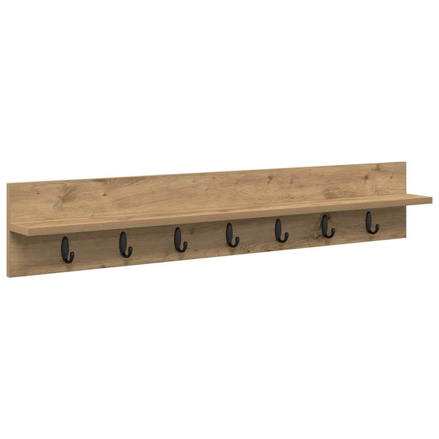 Wandgemonteerde Kapstok Met Plank 100 x 10.5 x 18 cm