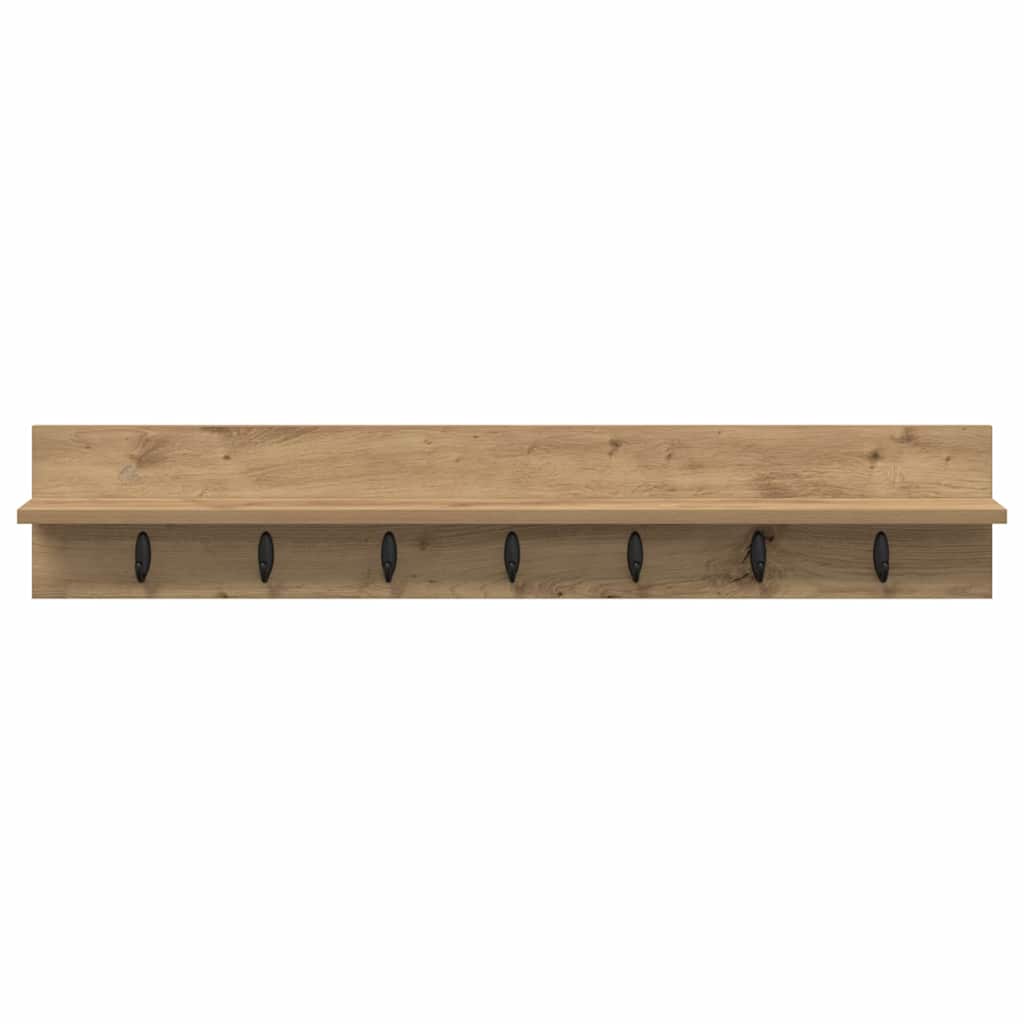 Wandgemonteerde Kapstok Met Plank 100 x 10.5 x 18 cm