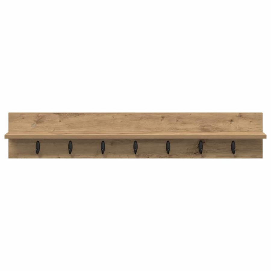 Wandgemonteerde Kapstok Met Plank 100 x 10.5 x 18 cm