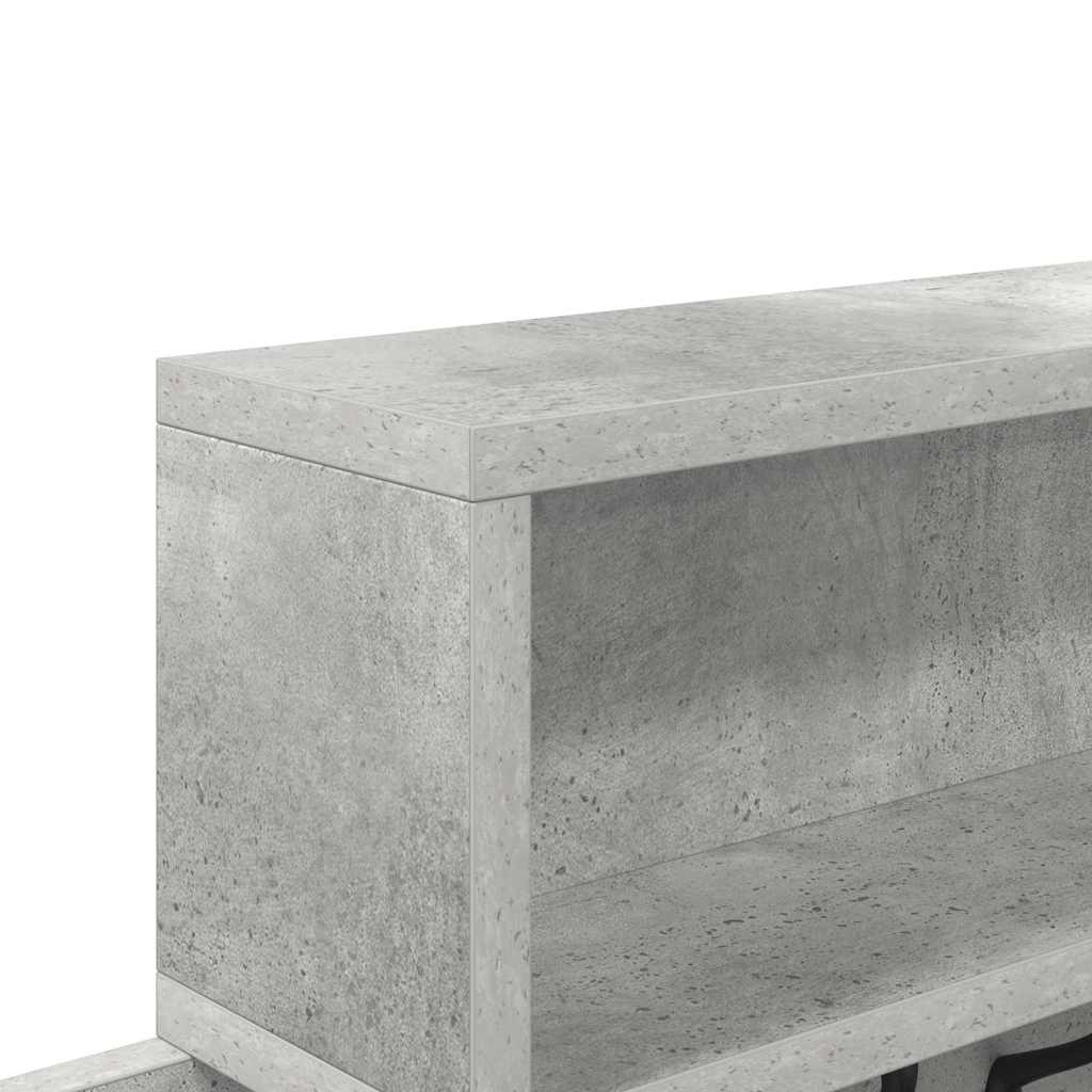 Wandgemonteerde kapstok Beton Grijs 100 x 12 x 43,5 cm