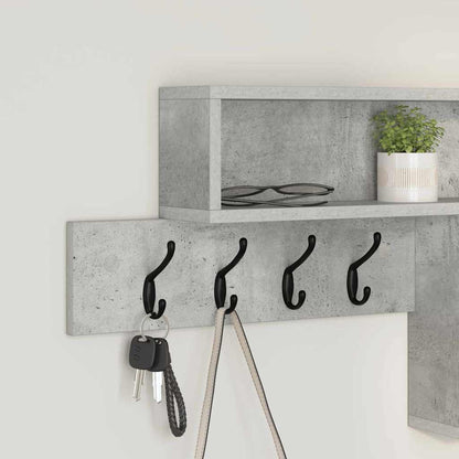 Wandgemonteerde kapstok Beton Grijs 100 x 12 x 43,5 cm