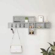 Kapstok 100x12x43,5 cm beton grijs bewerkt hout