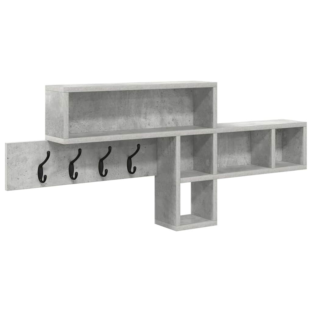 Wandgemonteerde kapstok Beton Grijs 100 x 12 x 43,5 cm