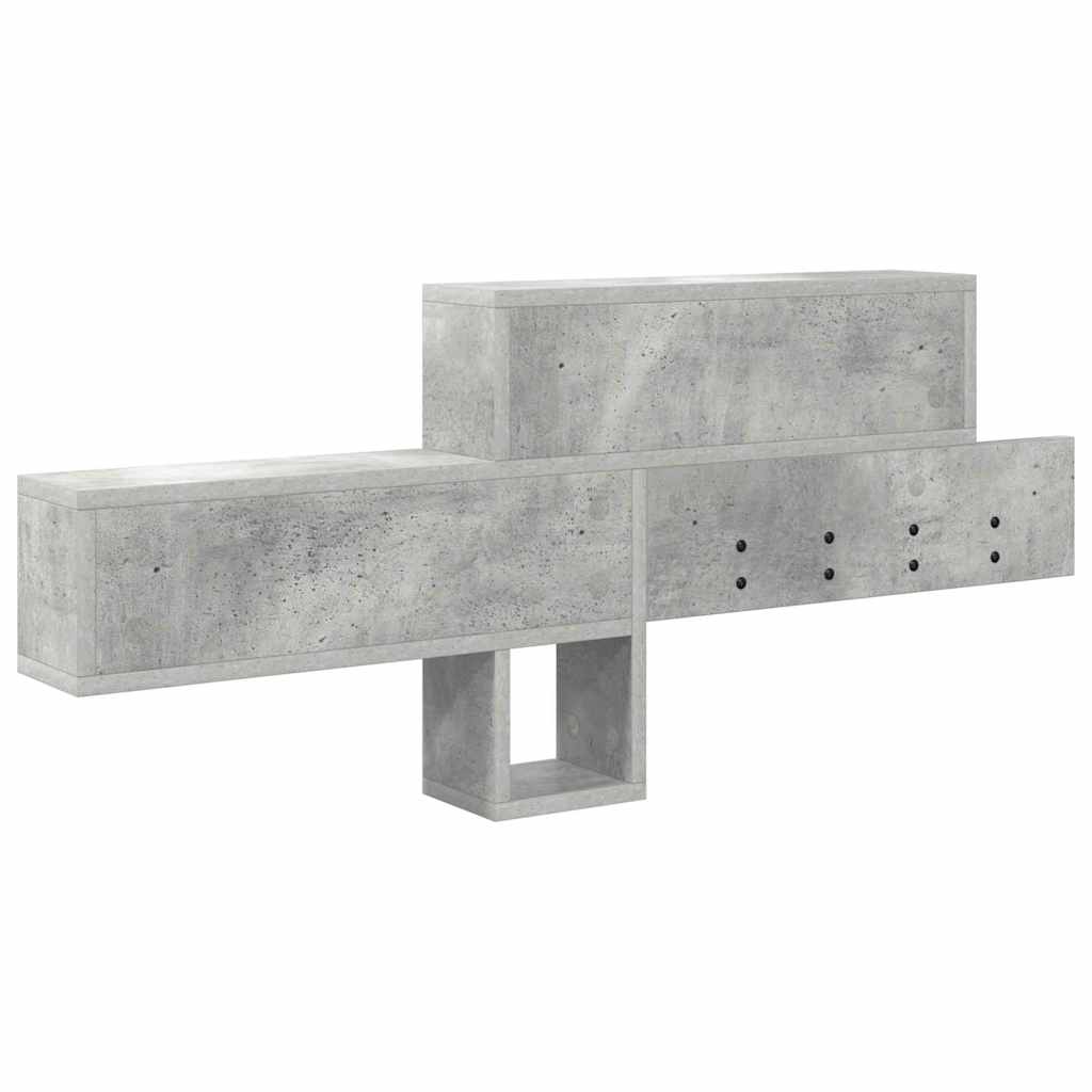 Wandgemonteerde kapstok Beton Grijs 100 x 12 x 43,5 cm