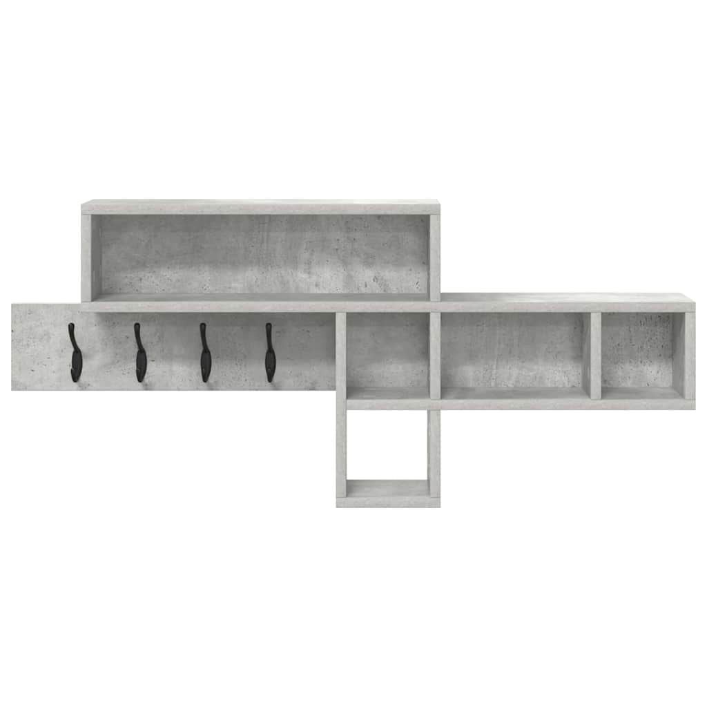 Wandgemonteerde kapstok Beton Grijs 100 x 12 x 43,5 cm