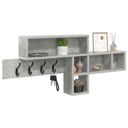 Wandgemonteerde kapstok Beton Grijs 100 x 12 x 43,5 cm