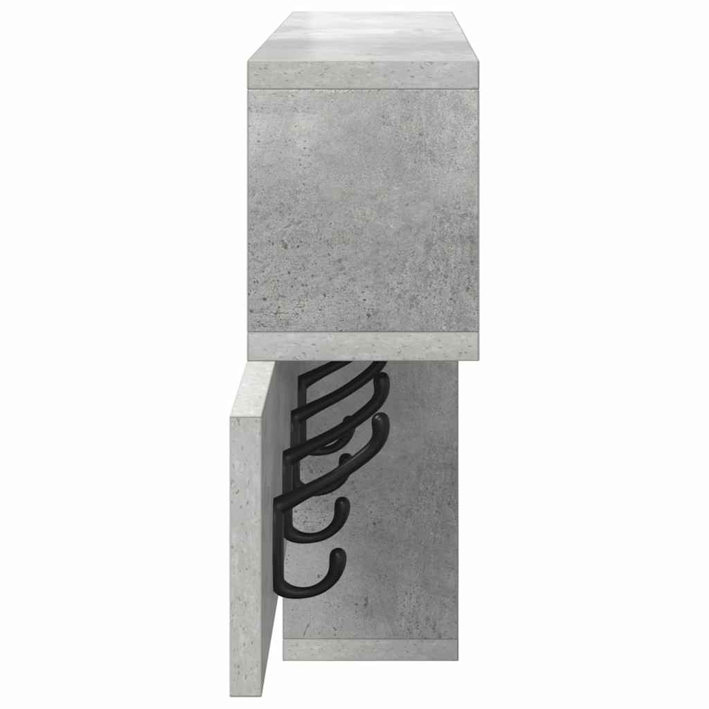 Wandgemonteerde kapstok Beton Grijs 100 x 12 x 43,5 cm