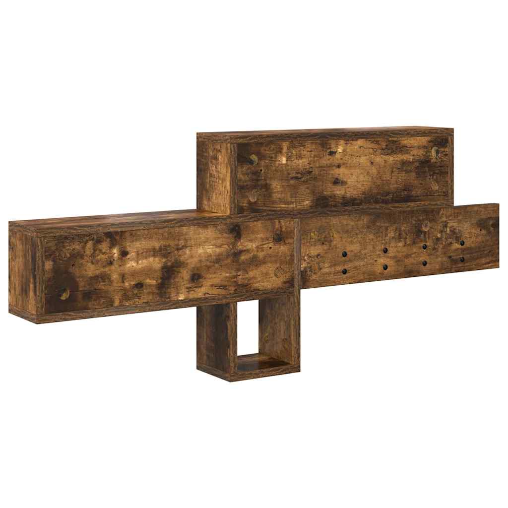 Wandgemonteerde Kapstok 100 X 12 X 43,5 Cm Gerookt eiken