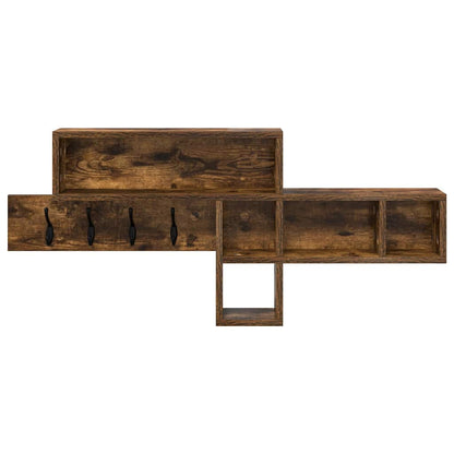 Wandgemonteerde Kapstok 100 X 12 X 43,5 Cm Gerookt eiken