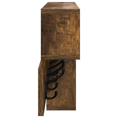 Wandgemonteerde Kapstok 100 X 12 X 43,5 Cm Gerookt eiken