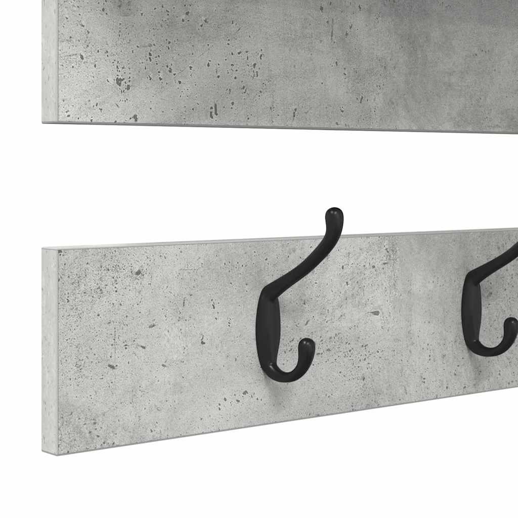Wandgemonteerde Kapstok Met Plank Beton Grijs 90 X 15 X 36 Cm Betongrijs