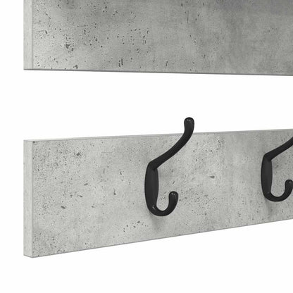 Wandgemonteerde Kapstok Met Plank Beton Grijs 90 X 15 X 36 Cm Betongrijs