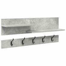 Wandgemonteerde Kapstok Met Plank Beton Grijs 90 X 15 X 36 Cm Betongrijs