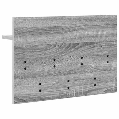 Wandgemonteerde kapstok met plank Grijs sonoma 60 x 40 x 12 cm