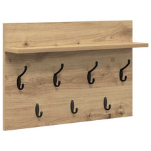 Wandgemonteerde Kapstok Met Plank Artisan Eiken 60 x 40 x 12 cm