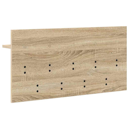 Wandgemonteerde kapstok met plank Sonoma eiken 80 x 40 x 12 cm