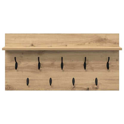 Wandgemonteerde Kapstok Met Plank Artisan Eiken 80 x 40 x 12 cm