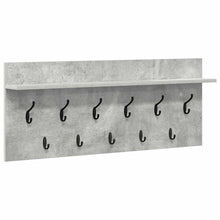 Wandgemonteerde kapstok met plank Beton Grijs 100 x 40 x 12 cm