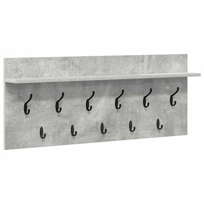 Wandgemonteerde kapstok met plank Beton Grijs 100 x 40 x 12 cm