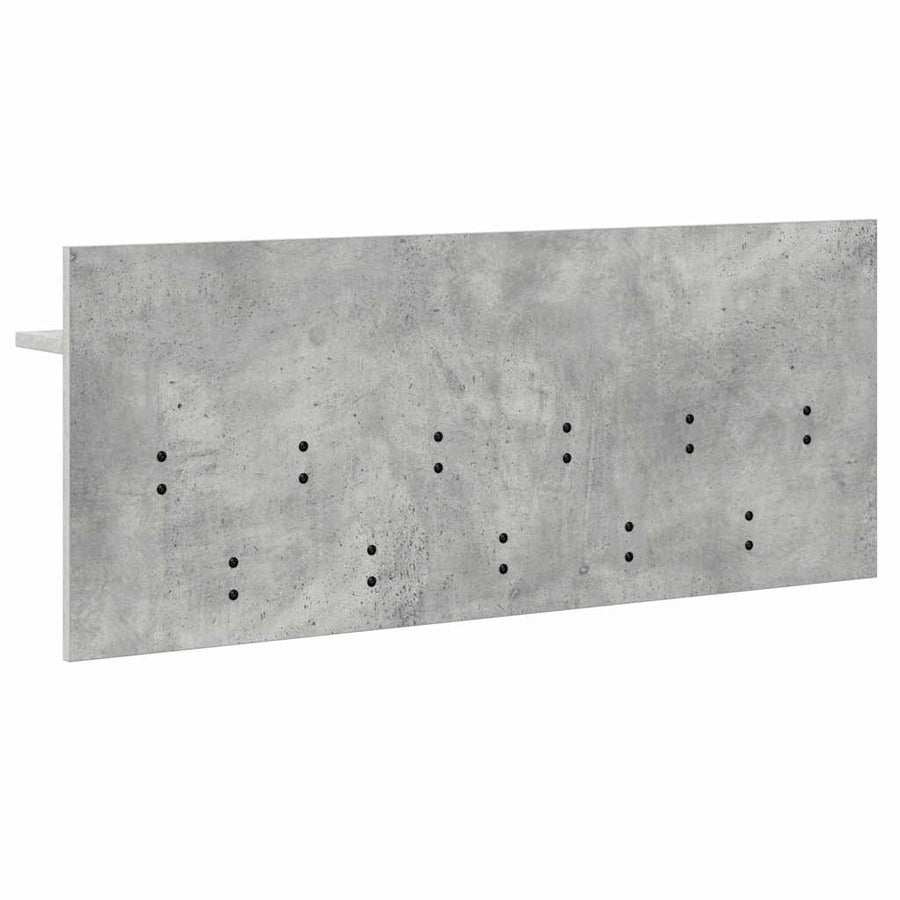Wandgemonteerde kapstok met plank Beton Grijs 100 x 40 x 12 cm