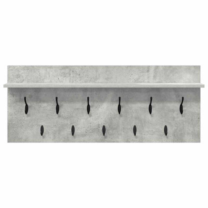 Wandgemonteerde kapstok met plank Beton Grijs 100 x 40 x 12 cm