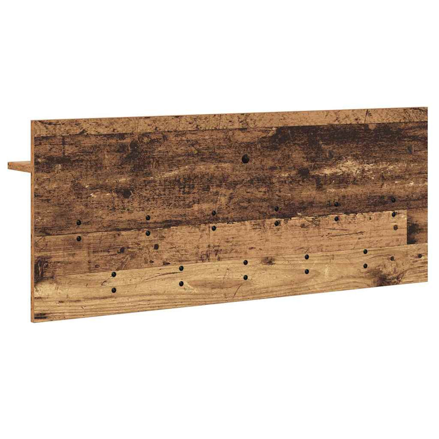 Wandgemonteerde Kapstok Oudhout Bewerkt Hout 100 x 40 x 12 cm