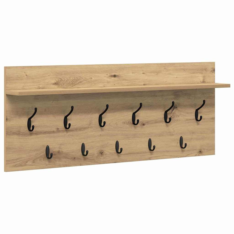 Wandgemonteerde Kapstok Artisan Eiken 100 X 40 X 12 Cm
