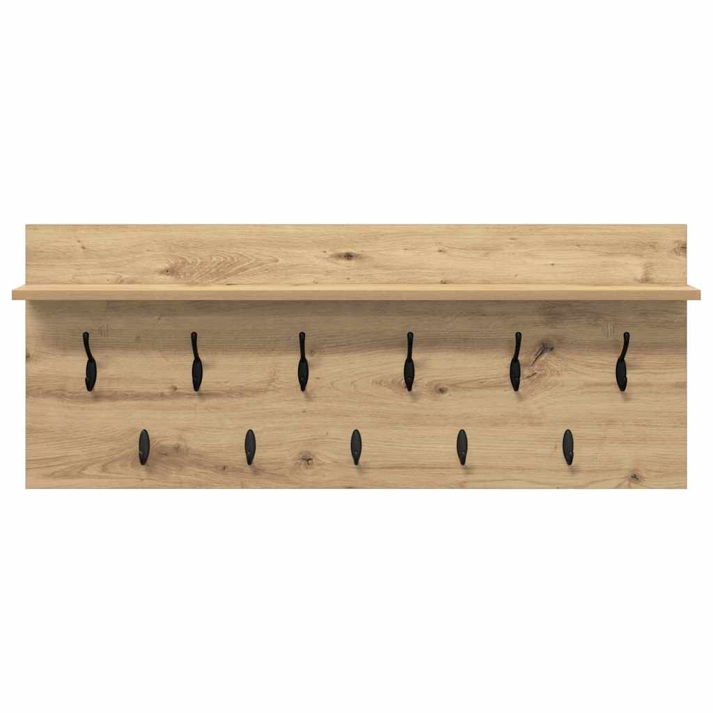Wandgemonteerde Kapstok Artisan Eiken 100 X 40 X 12 Cm