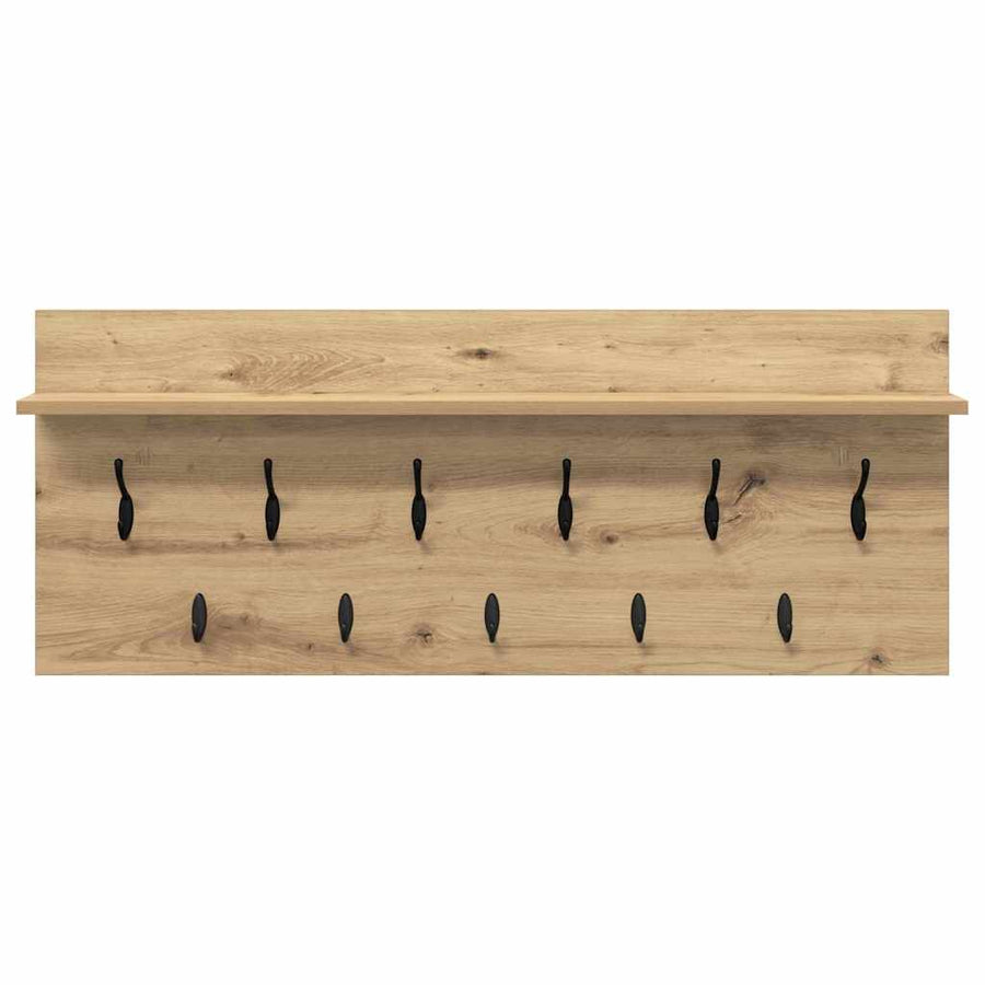 Wandgemonteerde Kapstok Artisan Eiken 100 X 40 X 12 Cm