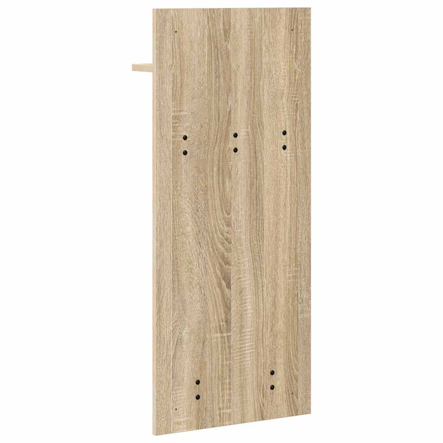 Wandgemonteerde kapstok met plank Sonoma eiken 90 x 40 x 10 cm